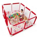 4x6 Feet Baby Playpen with 50 Balls & Waterproof Foam Mat - Image 3