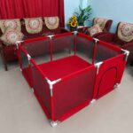 4x4 Feet Baby Playpen with 50 Balls & Waterproof Foam Mat