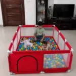 4x6 Feet Baby Playpen with 50 Balls & Waterproof Foam Mat