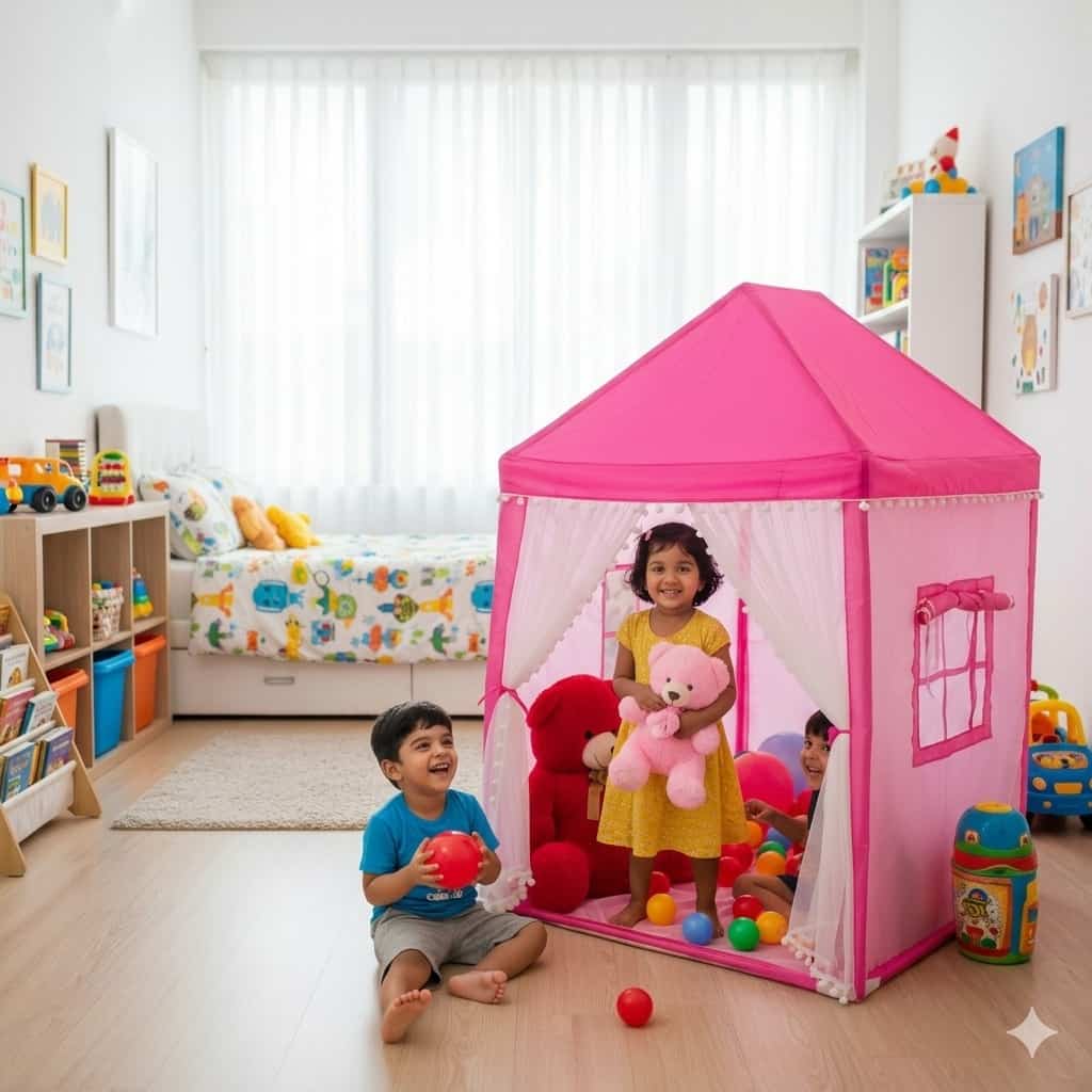 WhatsApp Image 2026-06-06 at 8.10.59 PM Baby Castle House | ৩০ পিস বলসহ প্রিমিয়াম কিডস টেন্ট - Image 1
