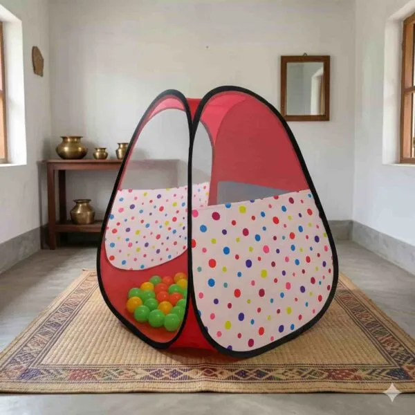Ball Print Medium Tent House with 50 Balls